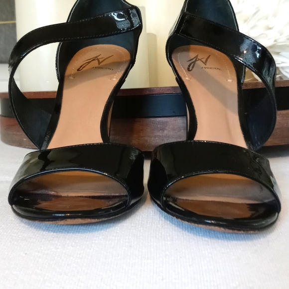 J vincent black open toe heels - Picture 4 of 5